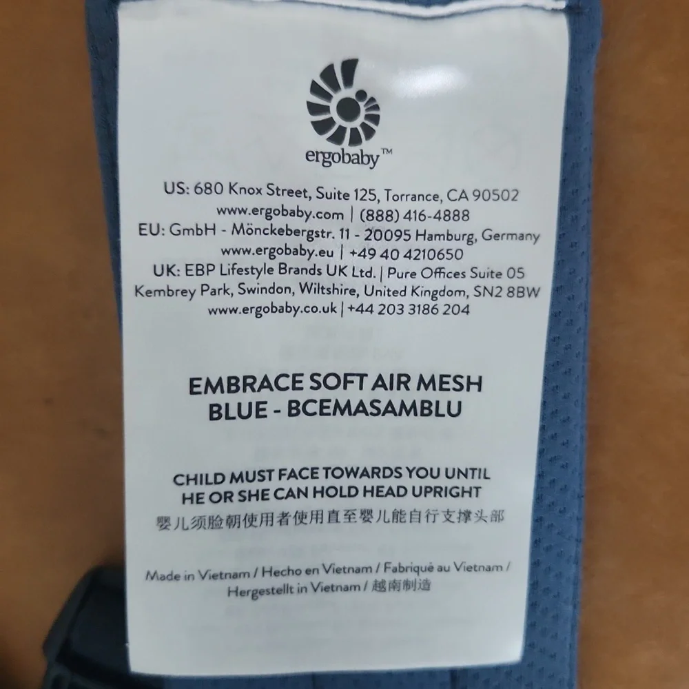 EUC Ergobaby Embrace - Picture 2 of 3
